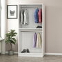 Hanah Home Armario Kale Glass Black - 210 Blanco y Negro